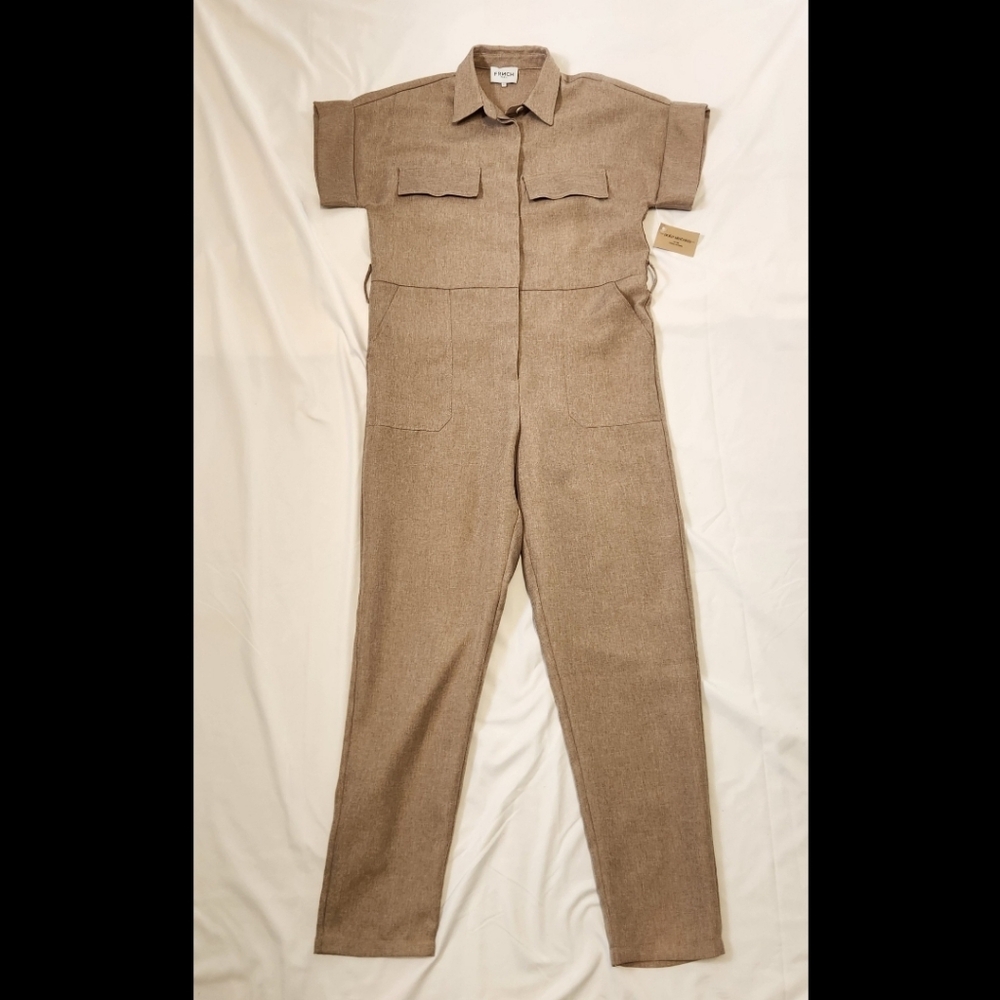 FRNCH Paris Women's Jumpsuit XSmall Linen Minimalist Vibe